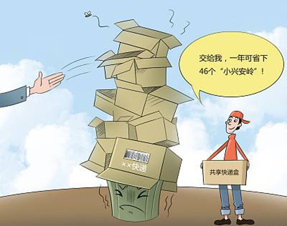 環(huán)?？爝f，今年雙十一啟用共享快遞盒